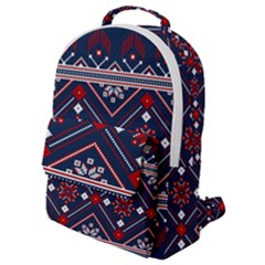 Ukrainian Folk Seamless Pattern Ornament Flap Pocket Backpack (small) by pakminggu