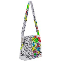 Brain Left Logic Language Science Zipper Messenger Bag by pakminggu