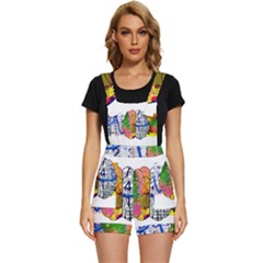 Brain Cerebrum Biology Abstract Short Overalls by pakminggu