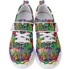 Brain Head Mind Man Silhouette Men s Velcro Strap Shoes by pakminggu