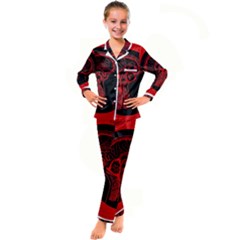 Artificial Intelligence Brain Think Kids  Satin Long Sleeve Pajamas Set by pakminggu