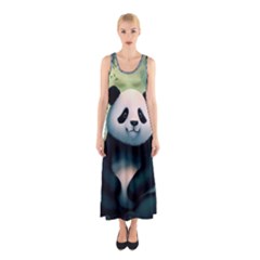 Animal Panda Forest Tree Natural Sleeveless Maxi Dress by pakminggu