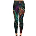 Peacock Feathers Nature Feather Pattern Leggings  View2