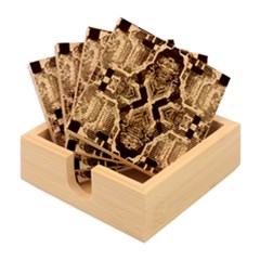 Brain Technology Data Digital Bamboo Coaster Set by pakminggu