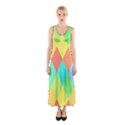 Low Poly Triangles Sleeveless Maxi Dress View1