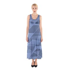 Lines Shapes Pattern Web Creative Sleeveless Maxi Dress by danenraven