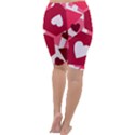 Pink Hearts Pattern Love Shape Cropped Leggings  View4