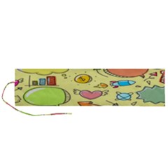 Cute Sketch Child Graphic Funny Roll Up Canvas Pencil Holder (l) by danenraven