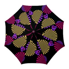 Seamless Halloween Day Of The Dead Golf Umbrellas by danenraven