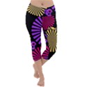 Seamless Halloween Day Of The Dead Lightweight Velour Capri Yoga Leggings View1