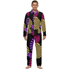 Seamless Halloween Day Of The Dead Men s Long Sleeve Velvet Pocket Pajamas Set by danenraven