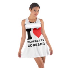 I Love Blueberry Cobbler Cotton Racerback Dress by ilovewhateva