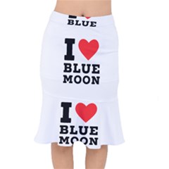 I Love Blue Moon Short Mermaid Skirt by ilovewhateva