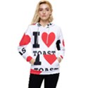 I love toast Women s Lightweight Drawstring Hoodie View1