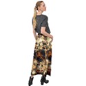 Science Fiction Background Fantasy Velour Split Maxi Skirt View2