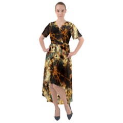 Science Fiction Background Fantasy Front Wrap High Low Dress by danenraven