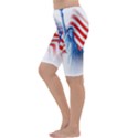 Statue Of Liberty And Usa Flag Art Cropped Leggings  View2