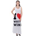 I love white wine Sleeveless Velour Maxi Dress View1