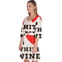 I love white wine Velour Kimono Dress View2