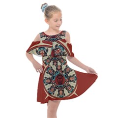 Grateful Dead Pacific Northwest Kids  Shoulder Cutout Chiffon Dress by Mog4mog4