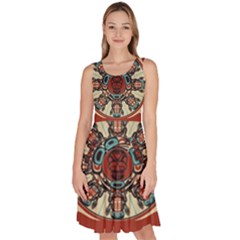 Grateful Dead Pacific Northwest Knee Length Skater Dress With Pockets by Mog4mog4