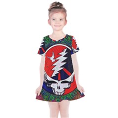 Grateful Dead Pattern Kids  Simple Cotton Dress by Mog4mog4