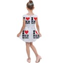 I love red wine Kids  Cap Sleeve Dress View2