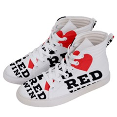 I Love Red Wine Men s Hi-top Skate Sneakers by ilovewhateva