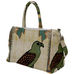 Egyptian Paper Papyrus Bird Duffel Travel Bag by Mog4mog4