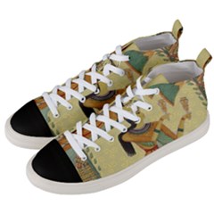 Egyptian Design Man Artifact Royal Men s Mid-top Canvas Sneakers by Mog4mog4