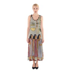 Egyptian Paper Women Child Owl Sleeveless Maxi Dress by Mog4mog4