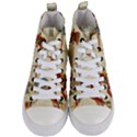 Egyptian Tutunkhamun Pharaoh Design Women s Mid-Top Canvas Sneakers View1