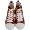 Telephone Booth Red London England Women s Mid-Top Canvas Sneakers View1