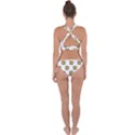 Lion Heads Pattern Design Doodle Cross Back Hipster Bikini Set View2