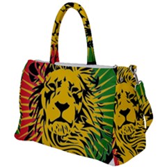 Lion Head Africa Rasta Duffel Travel Bag by Mog4mog4