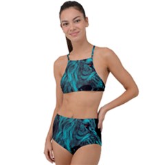 Angry Male Lion Predator Carnivore High Waist Tankini Set by Mog4mog4