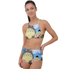 My Neighbor Totoro Totoro High Waist Tankini Set by Mog4mog4