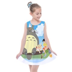 My Neighbor Totoro Totoro Kids  Summer Dress by Mog4mog4