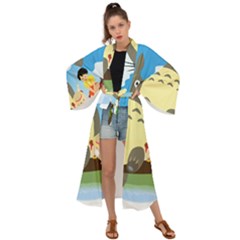 My Neighbor Totoro Totoro Maxi Kimono by Mog4mog4