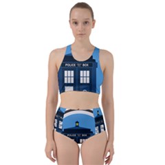 Doctor Who Tardis Racer Back Bikini Set by Mog4mog4