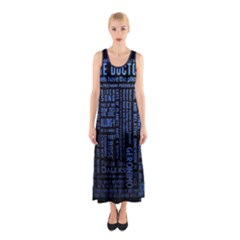 Doctor Who Tardis Sleeveless Maxi Dress by Mog4mog4