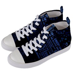 Doctor Who Tardis Women s Mid-top Canvas Sneakers by Mog4mog4