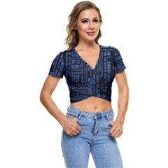 Doctor Who Tardis Short Sleeve Foldover Tee by Mog4mog4