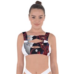 Yin And Yang Chinese Dragon Bandaged Up Bikini Top by Mog4mog4