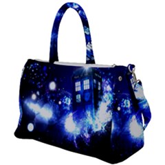 Tardis Background Space Duffel Travel Bag by Mog4mog4