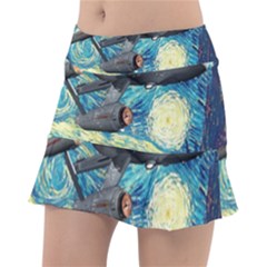 Star Starship The Starry Night Van Gogh Classic Tennis Skirt by Mog4mog4