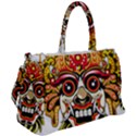 Bali Barong Mask Euclidean Vector Chiefs Face Duffel Travel Bag View2