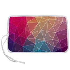 Multicolored Geometric Origami Idea Pattern Pen Storage Case (s) by Bakwanart