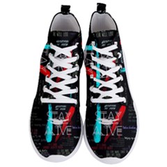 Stay Alive Men s Lightweight High Top Sneakers by Bakwanart