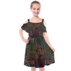 Black And Green Area Rug Neon Genesis Evangelion Computer Communication Kids  Cut Out Shoulders Chiffon Dress by Bakwanart